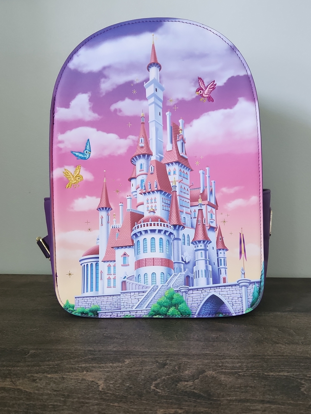 Loungefly Disney Beauty and the Beast Castle Portrait Backpack